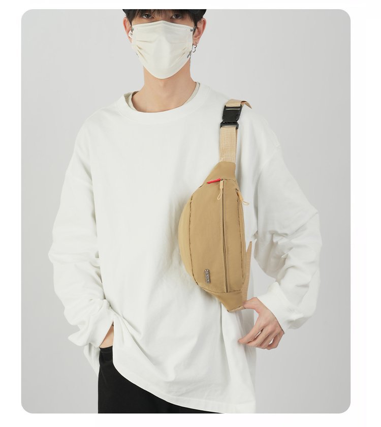 Sewing Thread Fashion Element Unisex Classic Style Sport Style Solid Color Oxford Cloth Waist Bags