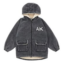 秋冬童装帅气男潮中大童新款儿童2025款厚风衣加男童牛仔外套加绒