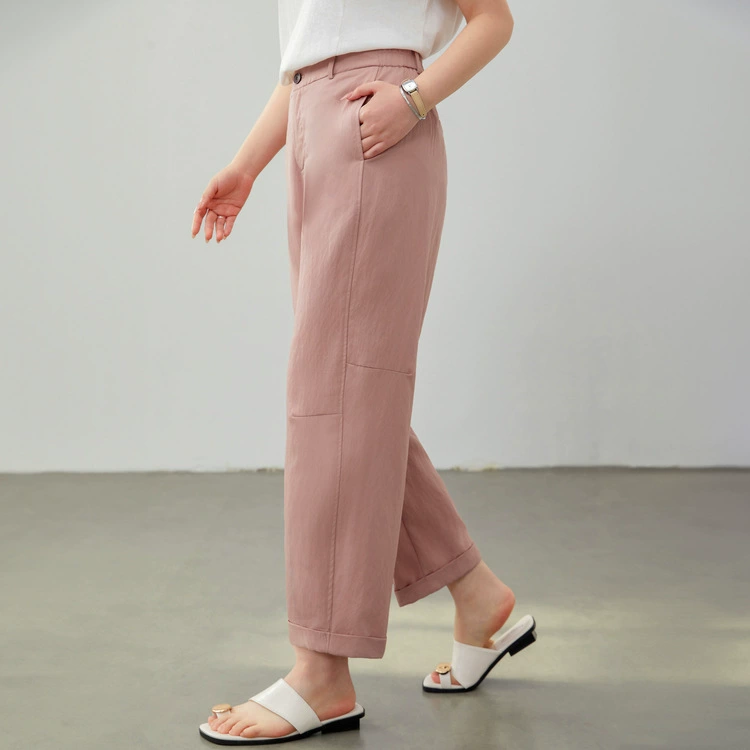 [Стерео вырезанные банановые брюки] Leisel смешанные брюки, сногсное шоу, большой размер женский толстый мм летний новый