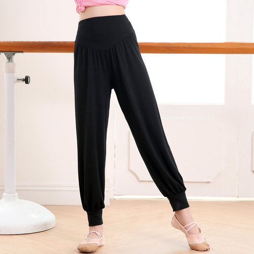 Children's dance pants for girls, modal harem pants, physical training pants, basic training competition clothing, lantern pants, running pants
