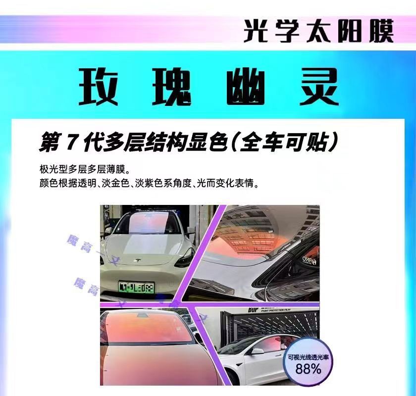 Car Film, Full Car Film, Window Film, Heat Insulation, Sun Protection, Colorful Film, Solar Film, Privacy Film, Front Windshield Film