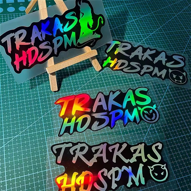 レーザー TRAKAS HDSPM オートバイ面白い美少女悪魔オートバイヘルメット DIY 装飾車のステッカー|undefined