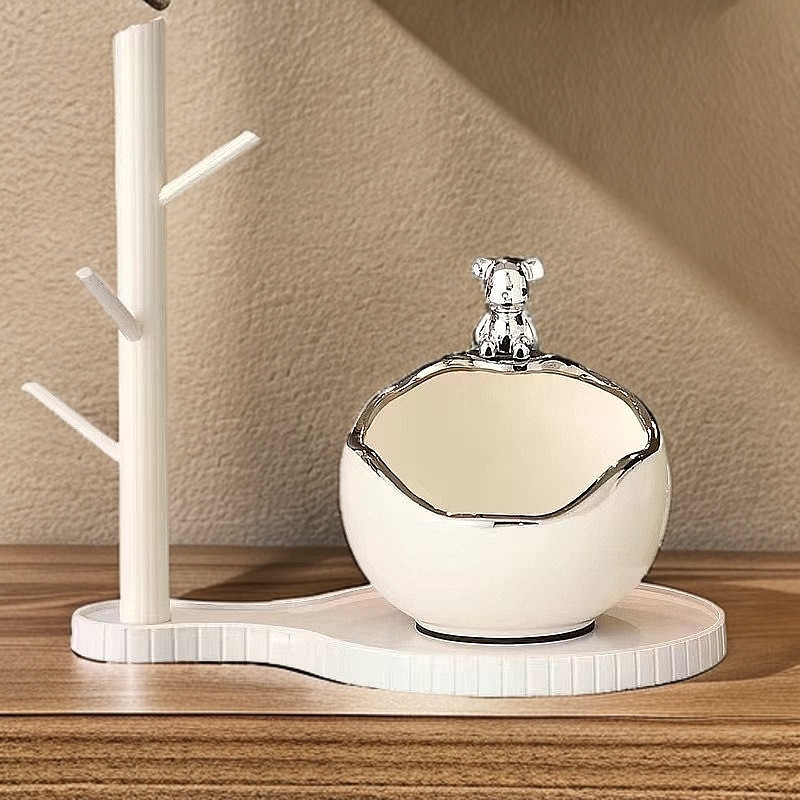 수납선반 장식품-실버