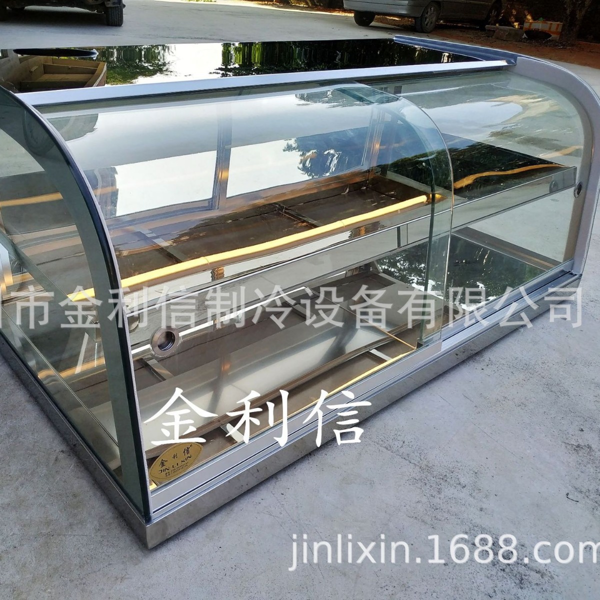 弧型2层前后开门泡芙葡挞陈列保温展示柜绿豆饼加热保温设备