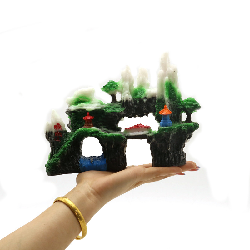 Manufacturers directly supply Baiyushun Fengshan fish tank landscape…