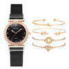 Magnetic swiss watch, quartz watches, bracelet, set, bright catchy style