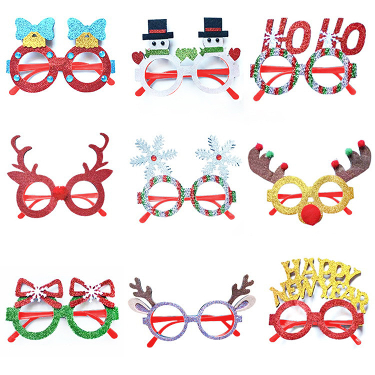 2025 Christmas decoration supplies glasses for adults and children…