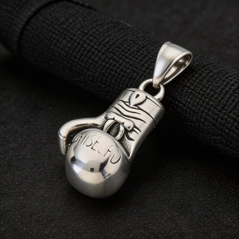 Men's Titanium Steel Sports Fitness Enthusiasts Pendant, Personalized Fashion Boxing Gloves, Barbell, Canvas Shoe Pendant Wholesale