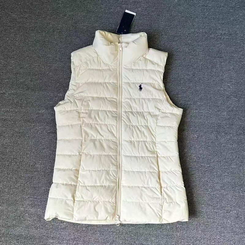 Scan Code Rl Laffy Embroidered down Jacket Vest Warm Versatile Lightweight Vest Versatile Women's Coat