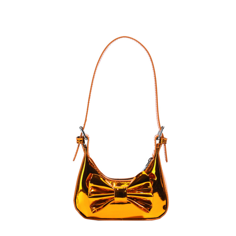 2025 nuevo bolso para niños dulce lindo arco bolso para niños espejo láser bolso de hombro para hombres y mujeres