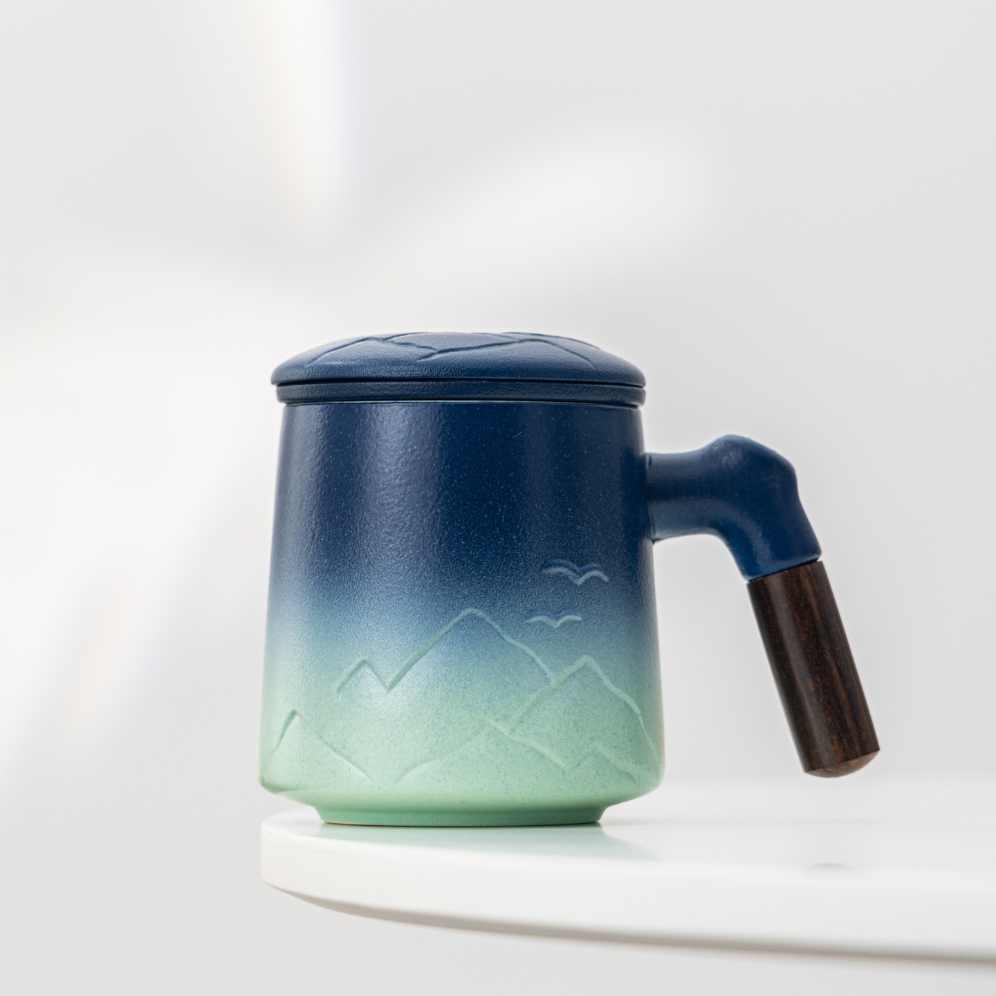 陶瓷个人专用杯办公室茶水分离泡茶杯马克杯男女士款喝茶杯子礼品