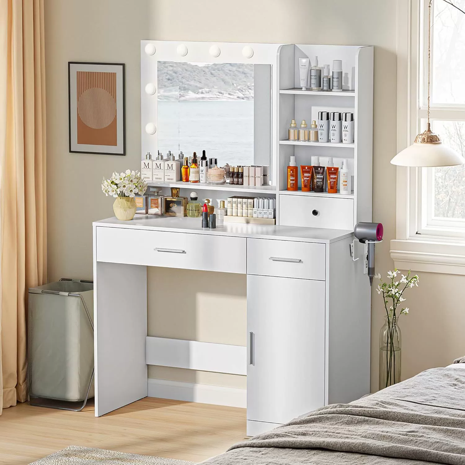 Новый многофункциональный туалетный столик, трансграничный, для дома, универсальный, для спальни, шкаф для хранения косметики, простое украшение для дома