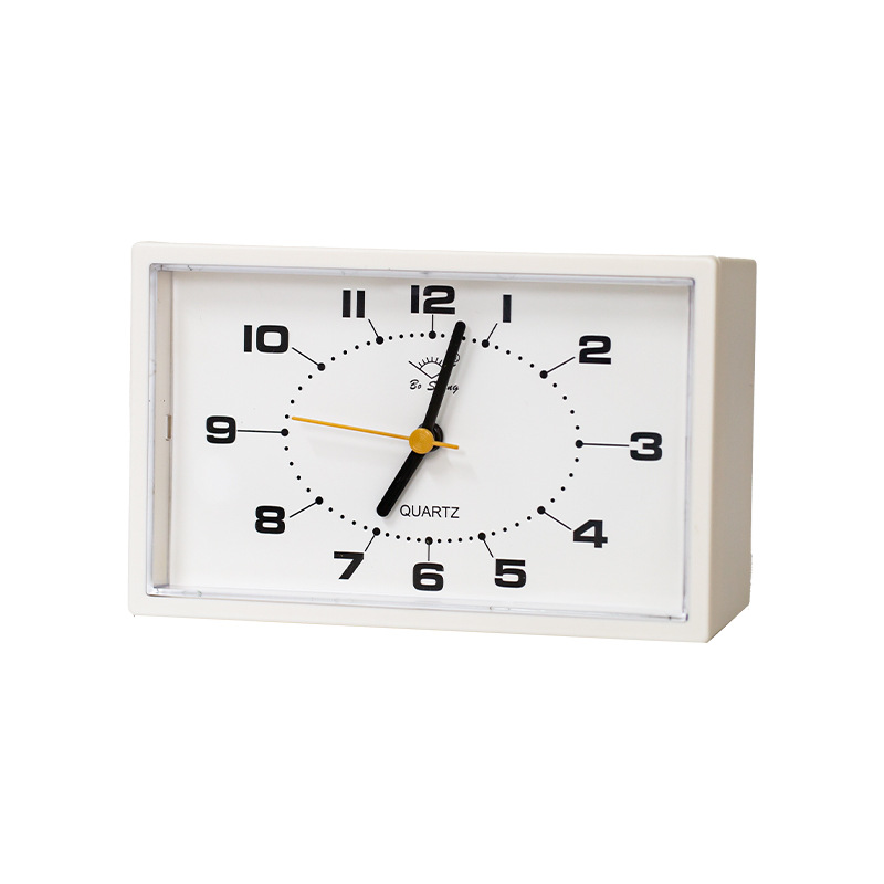 Reloj de escritorio despertador simple reloj de sala de estar reloj de asiento de plástico europeo silencioso dormitorio reloj de escritorio creativo reloj de niños reloj de péndulo image 10