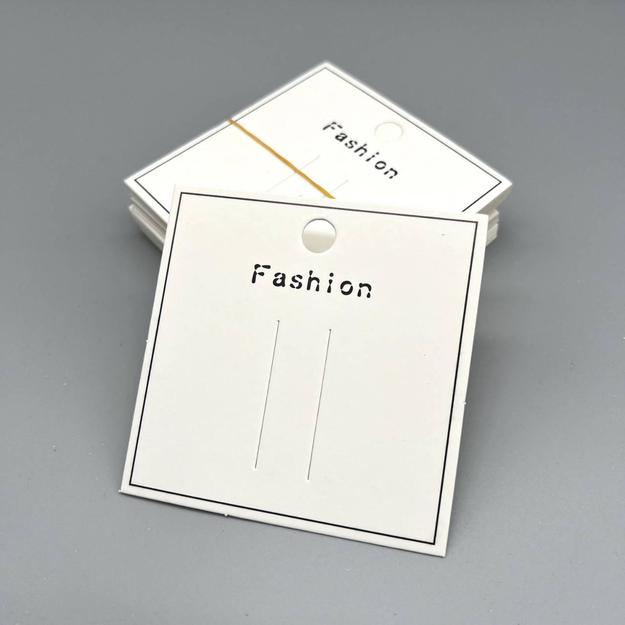 Simple de dibujos animados de textura horquilla de cartón tarjeta al por mayor accesorios para el cabello tarjeta de visualización arco minimalista accesorios de joyería DIY