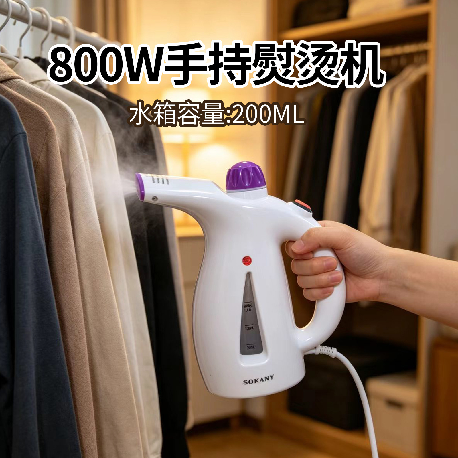 In-Stock Household Steam Small Portable Handheld Garment Steamer European and American Standard Steam Brush