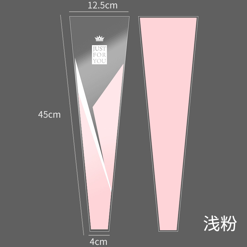 Gilding inglés corona flor solo bolso al por mayor tienda de flores impermeable flor solo bolso ramo bolsa de embalaje