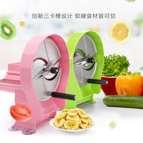 Commercial Lemon Fruit Vegetable Cutting Machine Manual Multifunctional Chopper Potato Ginger Fruit Slicer
