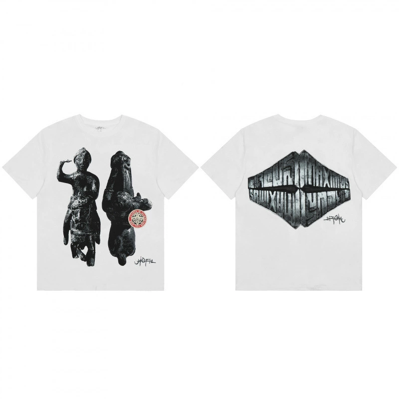 Travis Scott Cactus Jack Модная физиономия Роза стела рисунок повседневная футболка с коротким рукавом