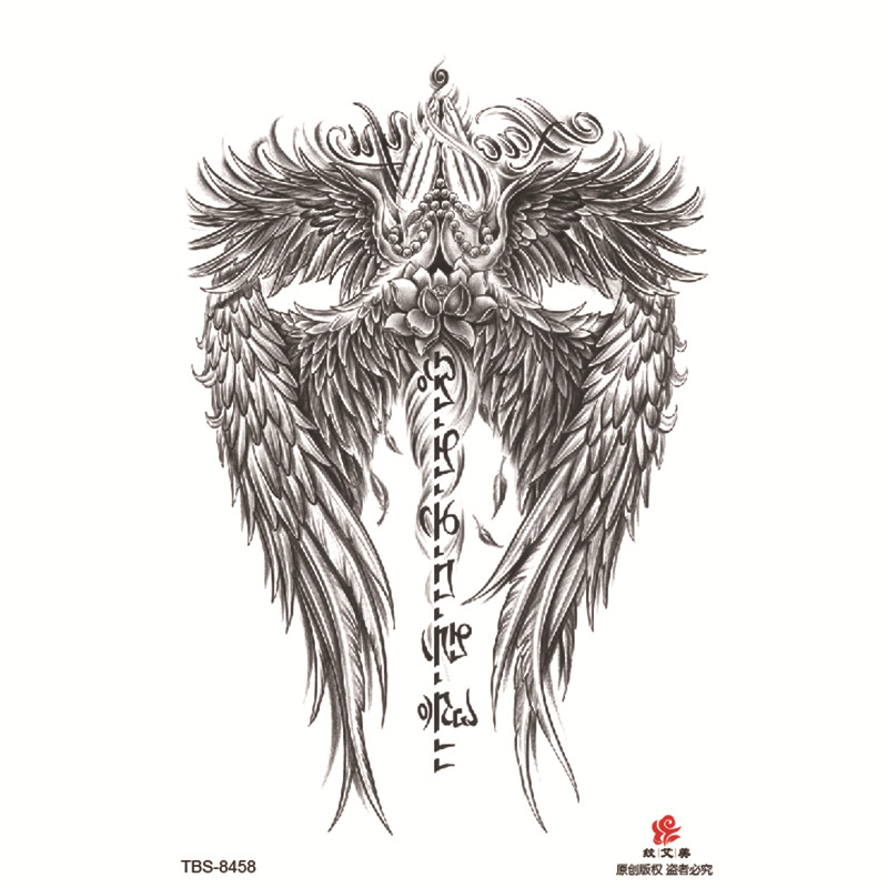 Pegatinas de tatuaje impermeables de brazo completo pequeño, símbolo de tótem, pegatinas de brazo pequeño, conjunto de ensamblaje al por mayor, suministro transfronterizo