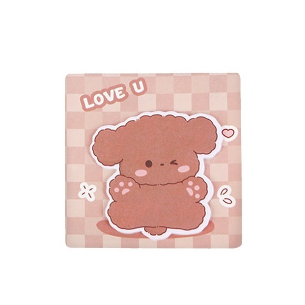 Ins dibujos animados personalizados adorables chicas corazón mensaje de papel de notas estudiantes alto valor facial N pegatinas