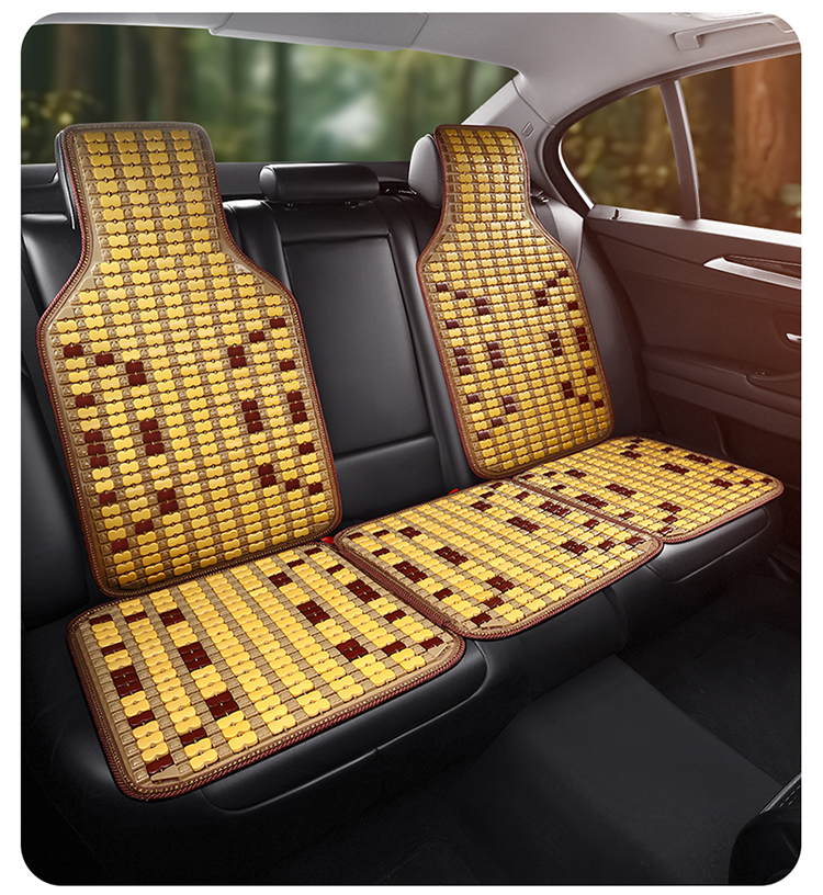 Car Seat Cushion Summer Cooling Cushion Single Piece Breathable Bamboo Four-season Universal Truck Seat Cover Ventilated Mat Car Cushion