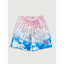 R 39313 Mesh 3D Print Mens Beach Shorts ���� 3D ӡ����ʿɳ̲