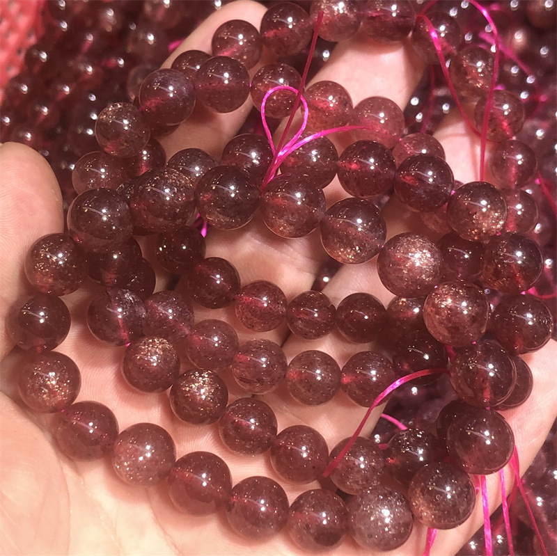 Natural star strawberry crystal bracelet pigeon red strawberry seed red crystal jewelry hand diy finished product wholesale free shipping Natural star strawberry crystal bracelet pigeon red strawberry seed red crystal jewelry hand diy finished product wholesale free shipping
