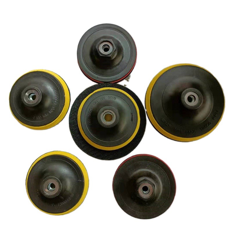 批发角磨机用自粘盘100 125 180mm抛光打磨植绒砂纸片吸盘抛光盘