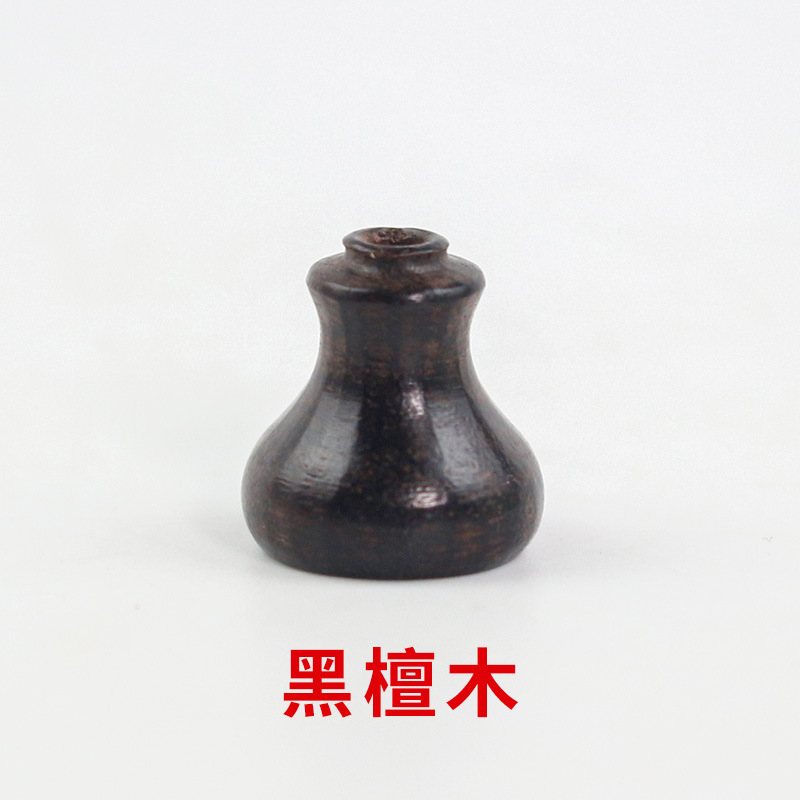 Fábrica al por mayor cuentas de madera cuentas sueltas accesorios de joyería DIY material cuentas de madera redondas procesamiento de sándalo púrpura cuentas de madera de ébano