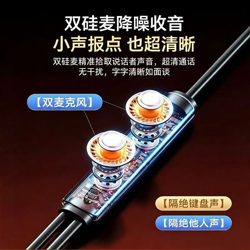 auriculares de alto valor facial auriculares con cable ligero sin inducción cuelga auriculares juegos K canción auriculares controlados por cable fábrica de stock al por mayor image 4