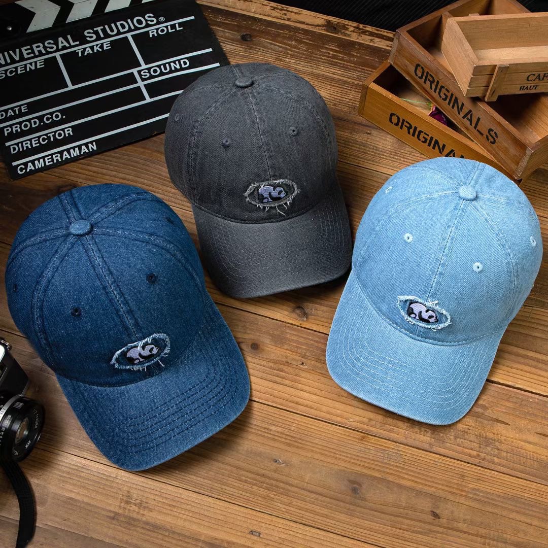 Denim fashionable spring retro baseball cap