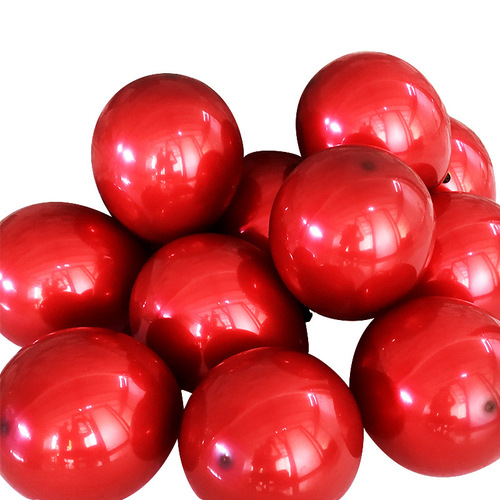 2024 new double layer ruby ​​red metallic balloon knot wedding scene decoration birthday party wedding