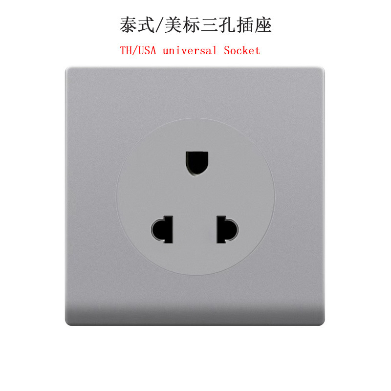 貿易 13A 英国標準 3 穴ソケット 香港三角パネル UK 英国タイプ 146 2 オープン 6 穴 USB+Type-C|undefined
