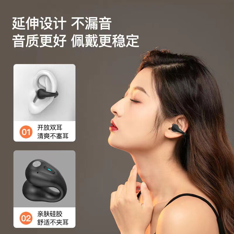 x22 クロスボーダーの新しいクリップオンワイヤレス Bluetooth ヘッドセット、高品質、長いバッテリー寿命、非インイヤー装着、ノイズリダクション|undefined