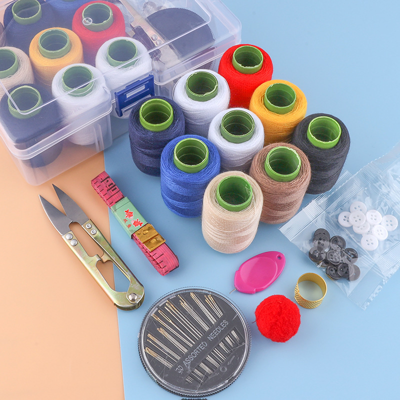 Household Sewing Box Multi-functional Sewing Clothes Sewing suit Student Dormitory Portable Transparent Storage Box suit