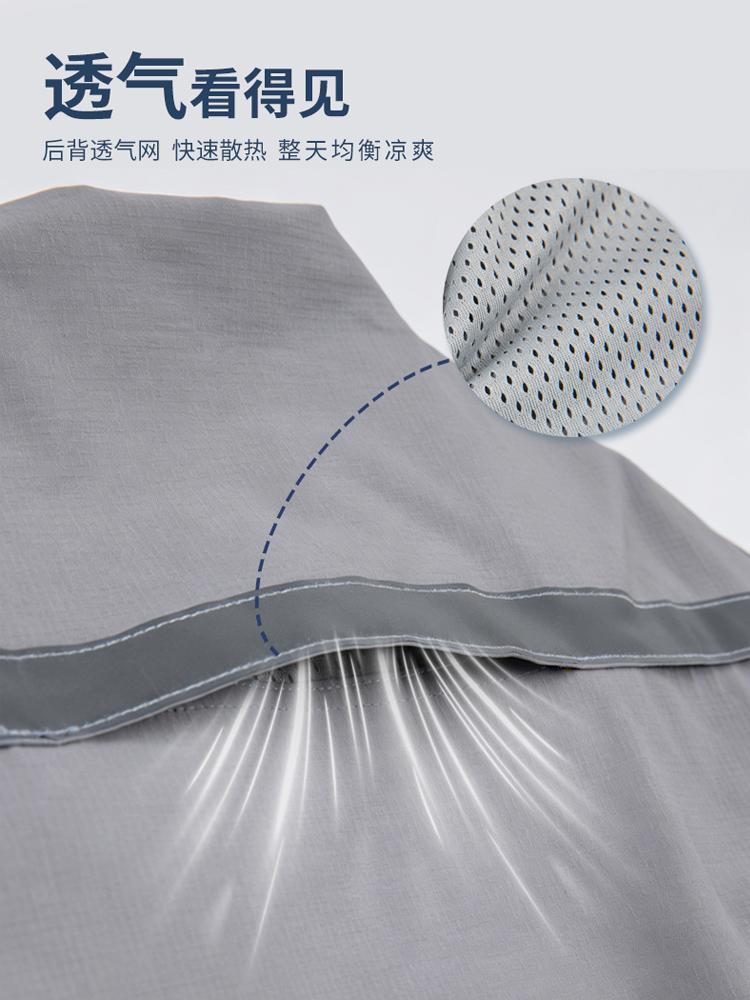 Camisas de manga corta con cuello cremallera de protección laboral para ordenar LOGO fábrica electrónica maquinaria de construcción ropa de trabajo impresión bordada image 5