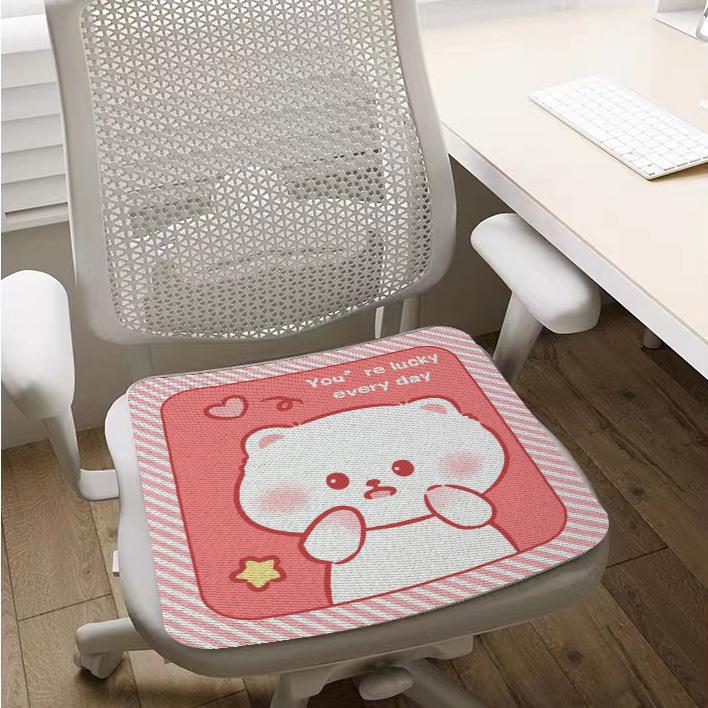Cojín de Seda de Hielo para Silla Transpirable para Oficina y Estudio image 4
