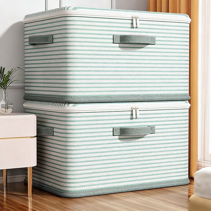 Lockable Storage Box, Large Capacity for Clothes and Quilts, Zippered Fabric Storage Box, Foldable Storage Box, Organizing Box, Storage Basket Lockable Storage Box, Large Capacity for Clothes and Quilts, Zippered Fabric Storage Box, Foldable Storage Box, Organizing Box, Storage Basket