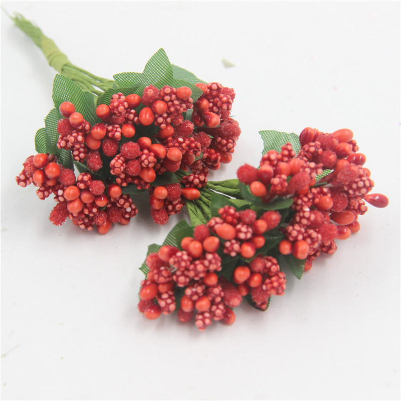 Wreath Material: Glass Beads with Leaves and Flower Cores DIY Bracelet Wreath Wedding Candy Box/Gift Box Decoration Accessories