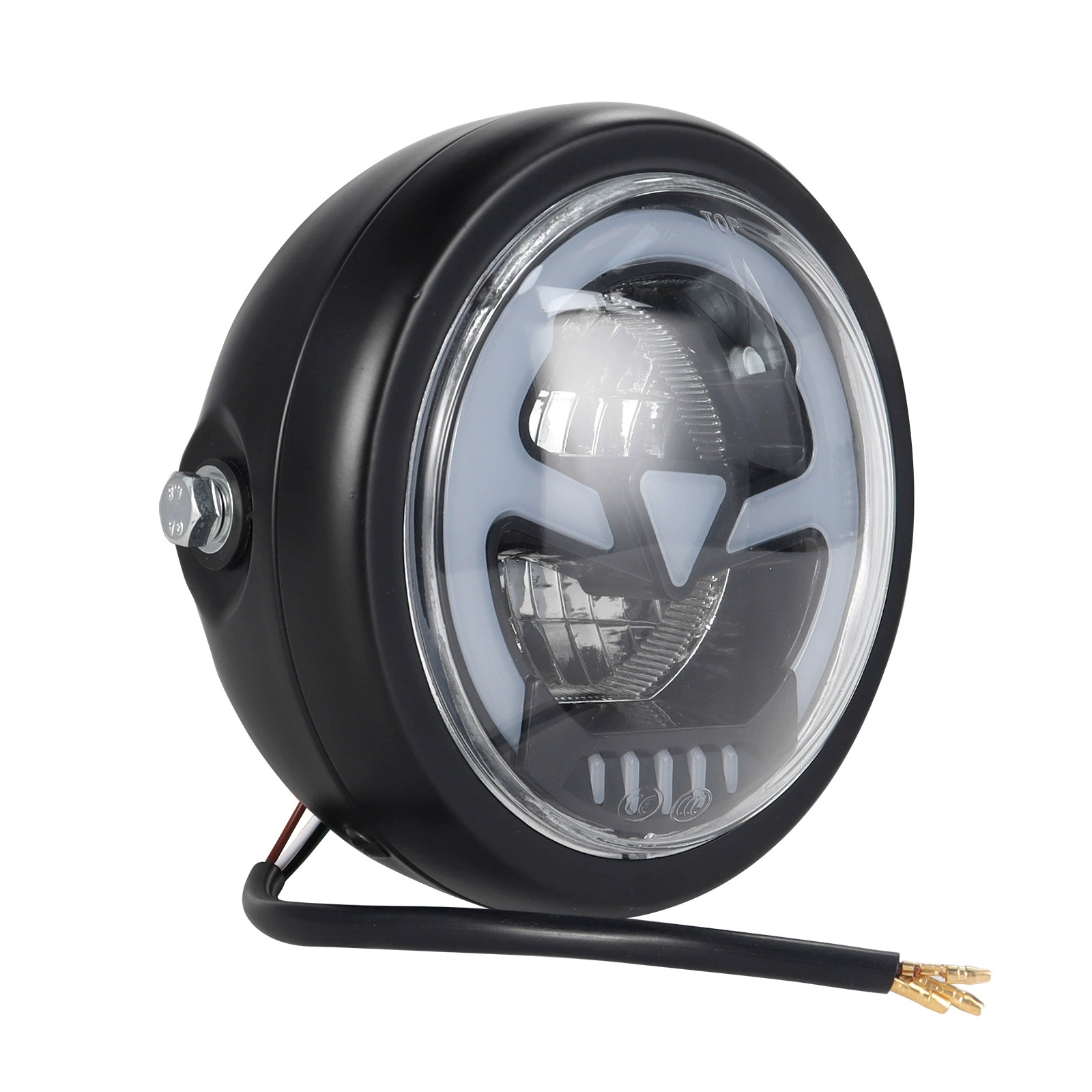 Ретро-фарa для мотоцикла, модификация с LED-лампой, передняя ретро-фара для Harley