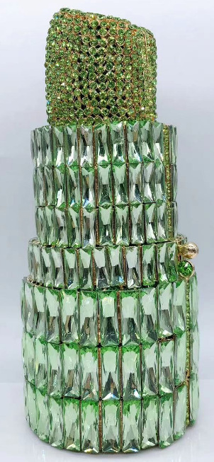 Crystal clutch transfronterizo nuevo lápiz labial bolso de cena de diamantes Europa y América banquete lleno de diamantes bolso de mano de mujer