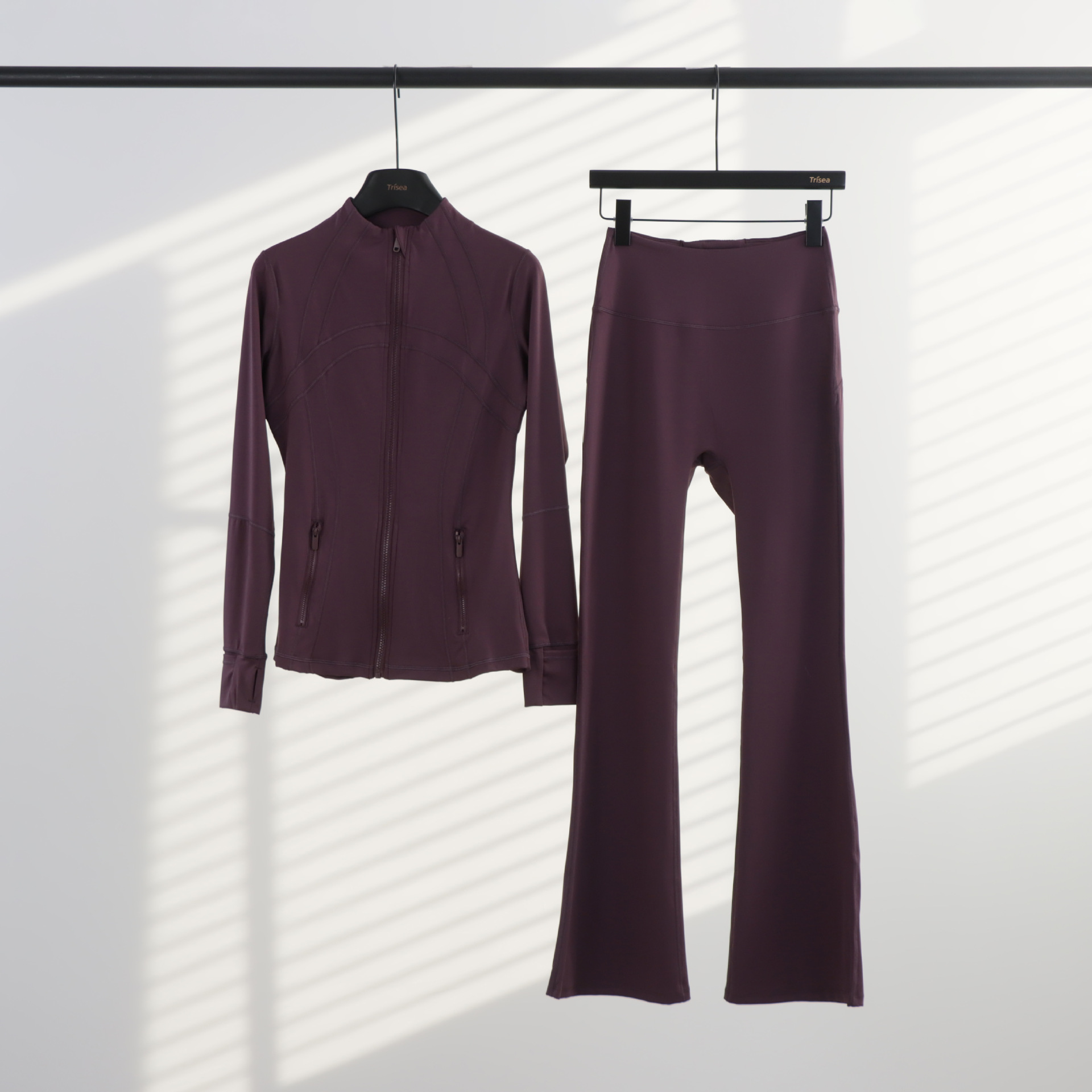 LULU chaqueta de cuello de喇叭 con cremallera, chaqueta de cuerpo, chaqueta de yoga elástica, mujer