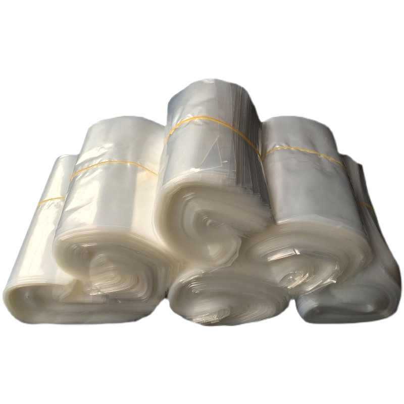 Procesamiento y personalización de bolsas de plástico planas largas, bolsas de película delgada de varios tamaños, embalaje a prueba de polvo, bolsas planas transparentes de PE