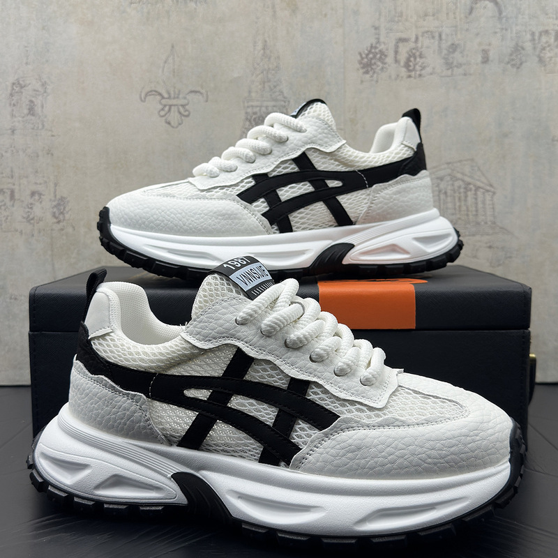 Hong Kong Style Niche Design Thick-Soled Dad Shoes with Internal Height Increase, Soft Sole, Non-Slip, Versatile, Light Luxury, High-End Feel, Trendy Mesh Shoes Hong Kong Style Niche Design Thick-Soled Dad Shoes with Internal Height Increase, Soft Sole, Non-Slip, Versatile, Light Luxury, High-End Feel, Trendy Mesh Shoes