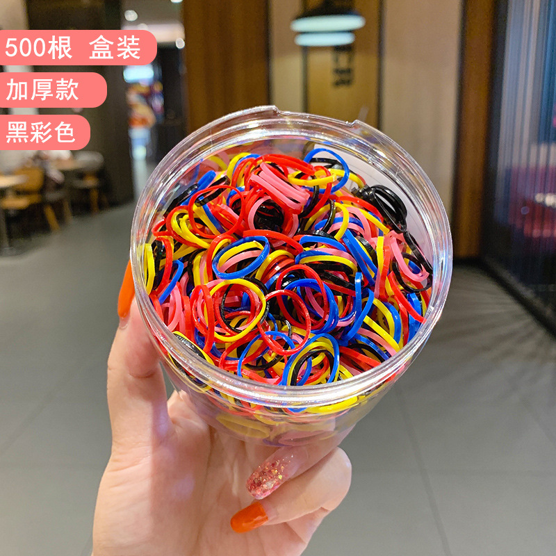 Banda de goma para niños, niñas, bebés, adornos de cabello para niños pequeños, anillo de cabello elástico, banda de goma desechable