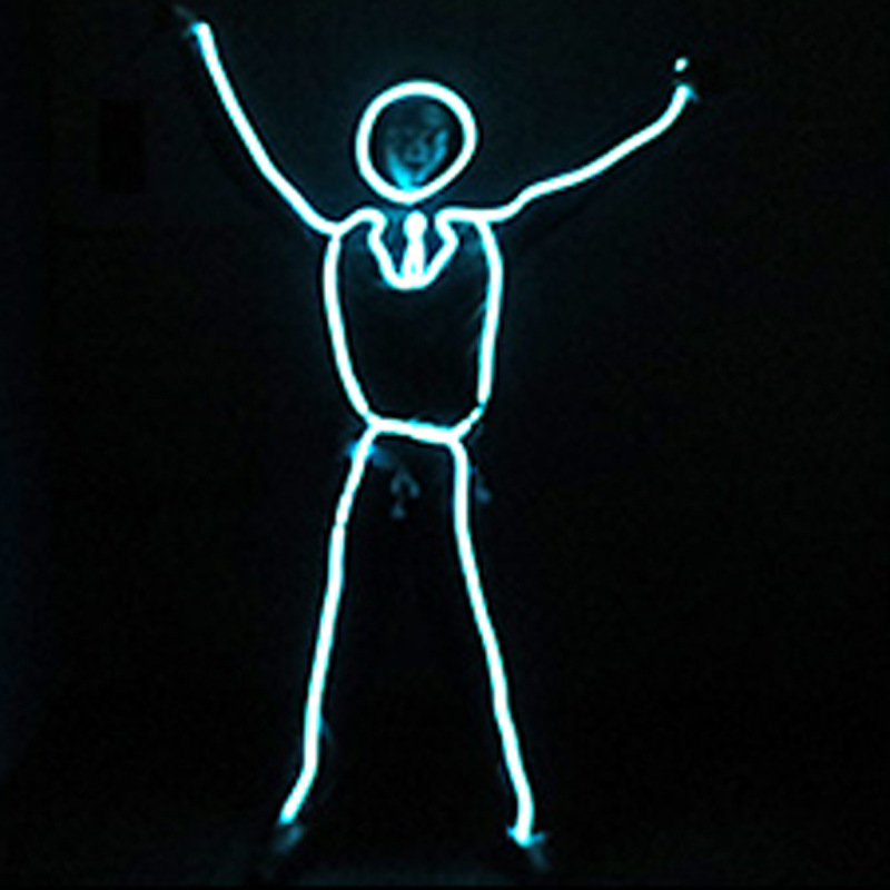 escenario led ropa luminosa IT joven hombre fluorescente rendimiento ropa de luz nocturna espectáculo de la escuela de espectáculo de luces accesorios