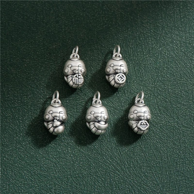 S999, серебряное браслет, подвеска, аксессуары, палка, 3D, DIY