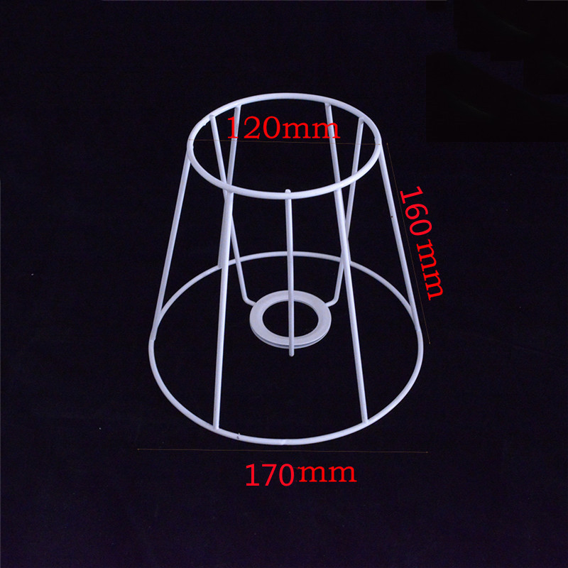 Guzhen DIY pantalla Marco de hierro tejido cuerda hecha a mano pantalla lámpara de mesa Soporte redondo cuadrado hardware accesorios de marco de hierro