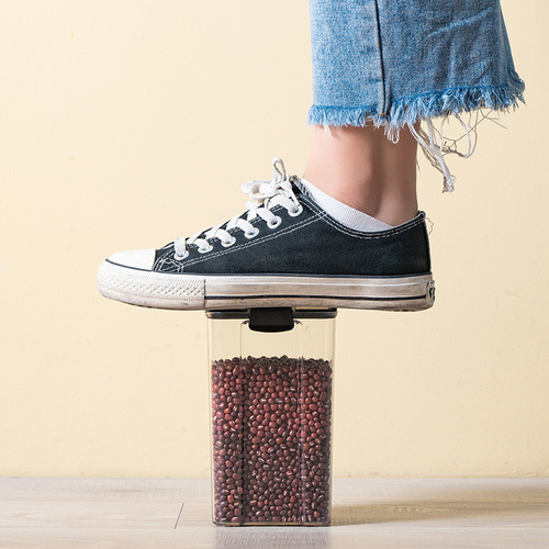 Kitchen storage preservation food canisters snacks nuts tea grains storage box square food airtight canister