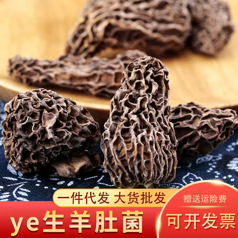 云南楷美高原ye生羊肚菌类干货食用菌干蘑菇批发代发大朵